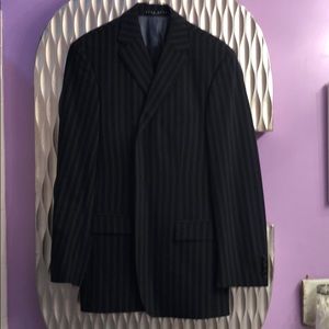 Hugo Boss 3 Button Navy Pinstripe “Scorsese” Suit